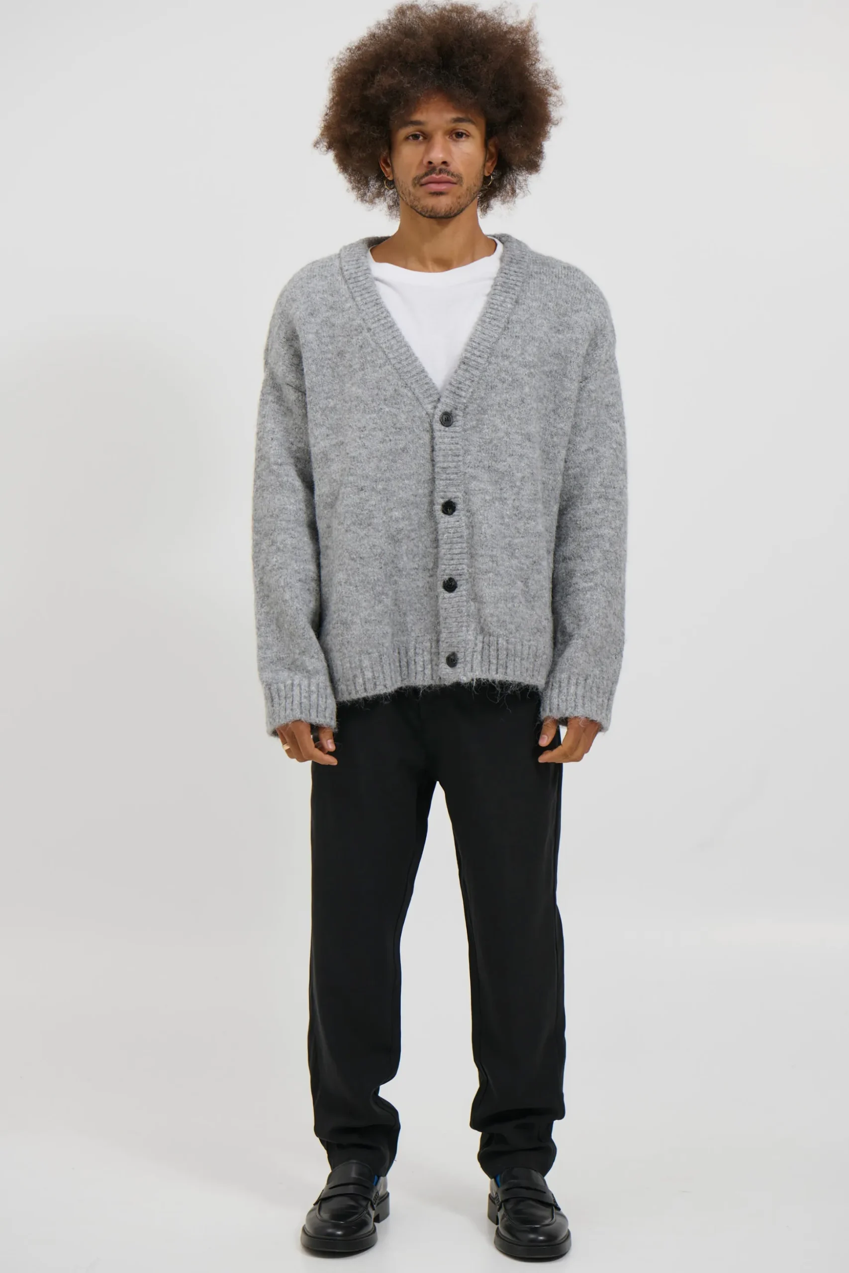 Knitted Oversize Cardigan Grey