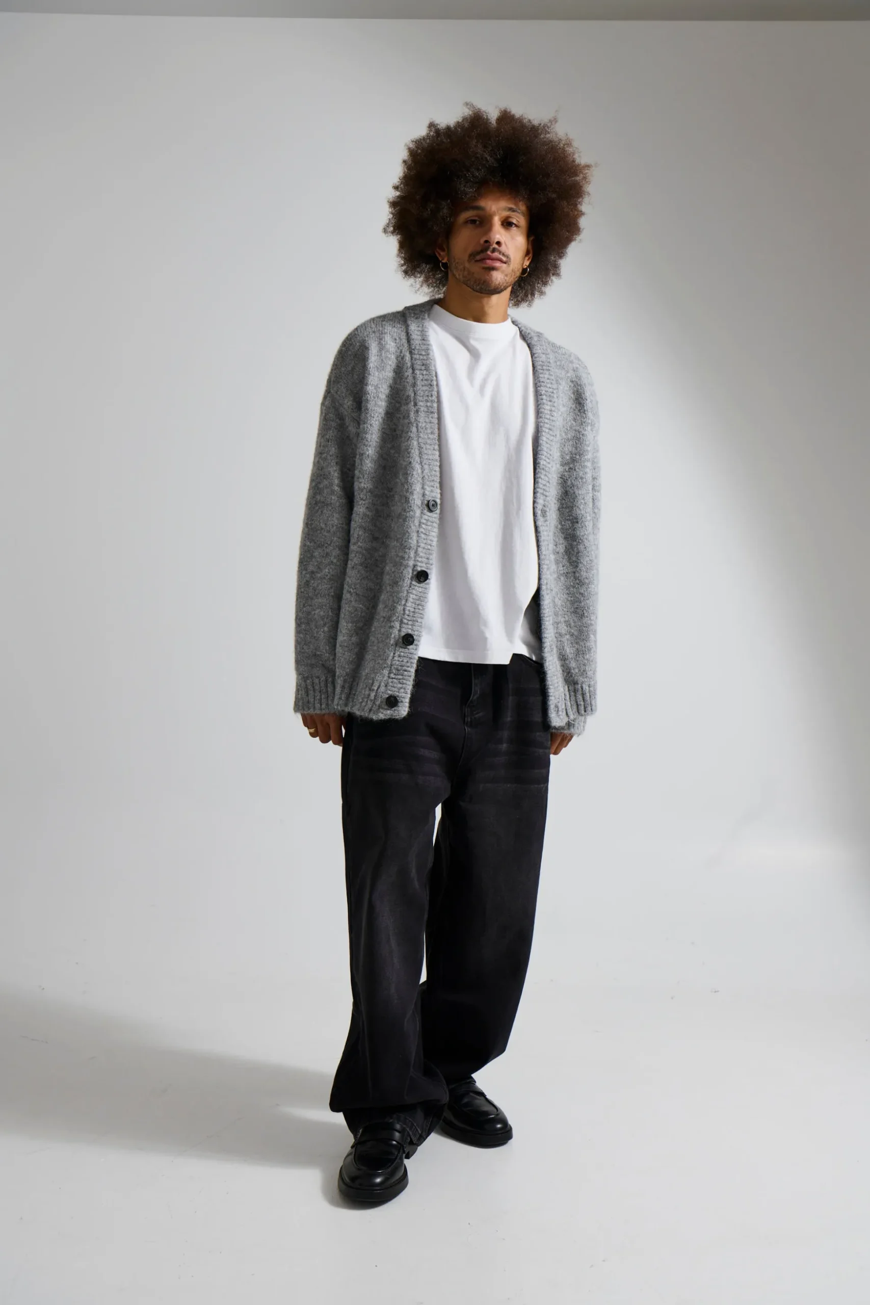 Knitted Oversize Cardigan Grey