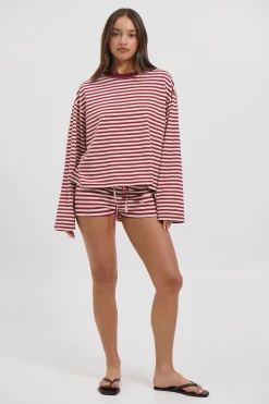 Kourt Bloomers Wine Stripe