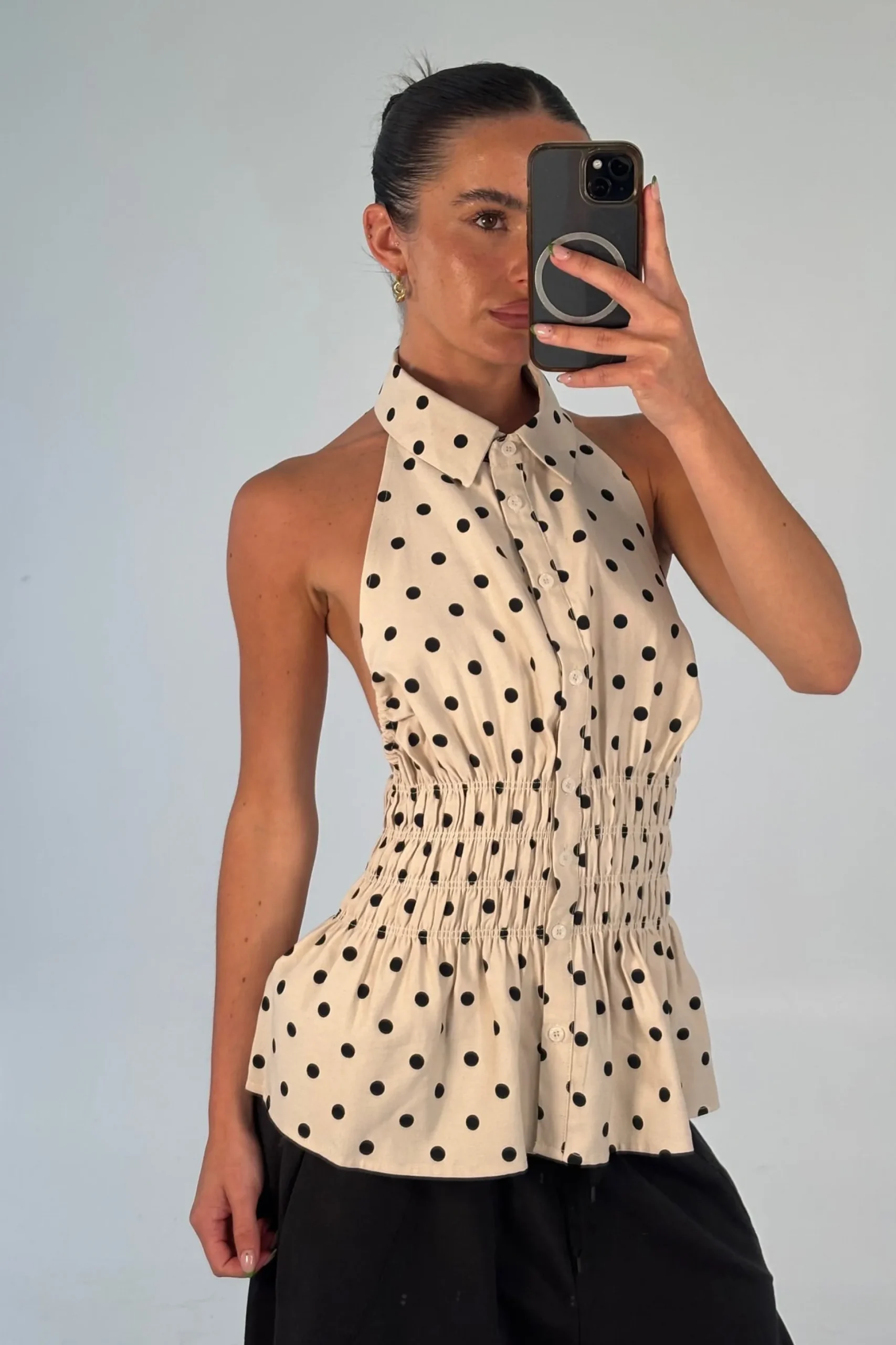 Kristal Top Polka Dot