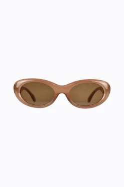 Kyla Oval Sunglasses Chocolate Crystal
