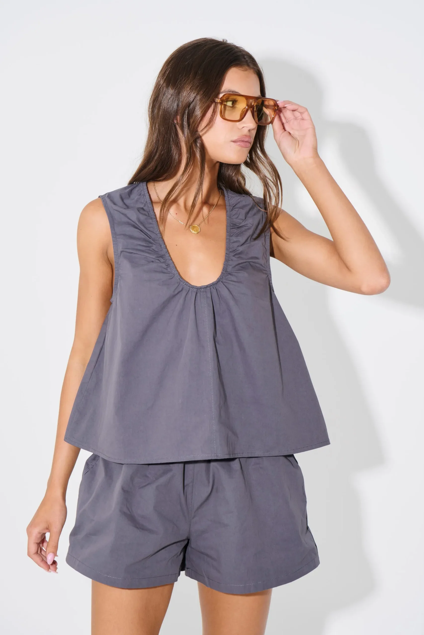 Kyla Top Charcoal