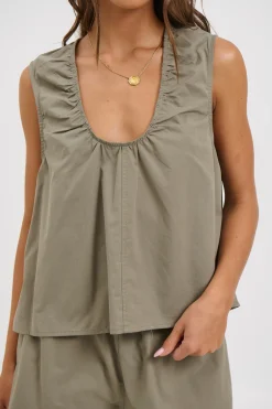 Kyla Top Khaki