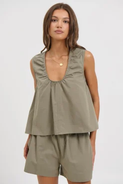 Kyla Top Khaki