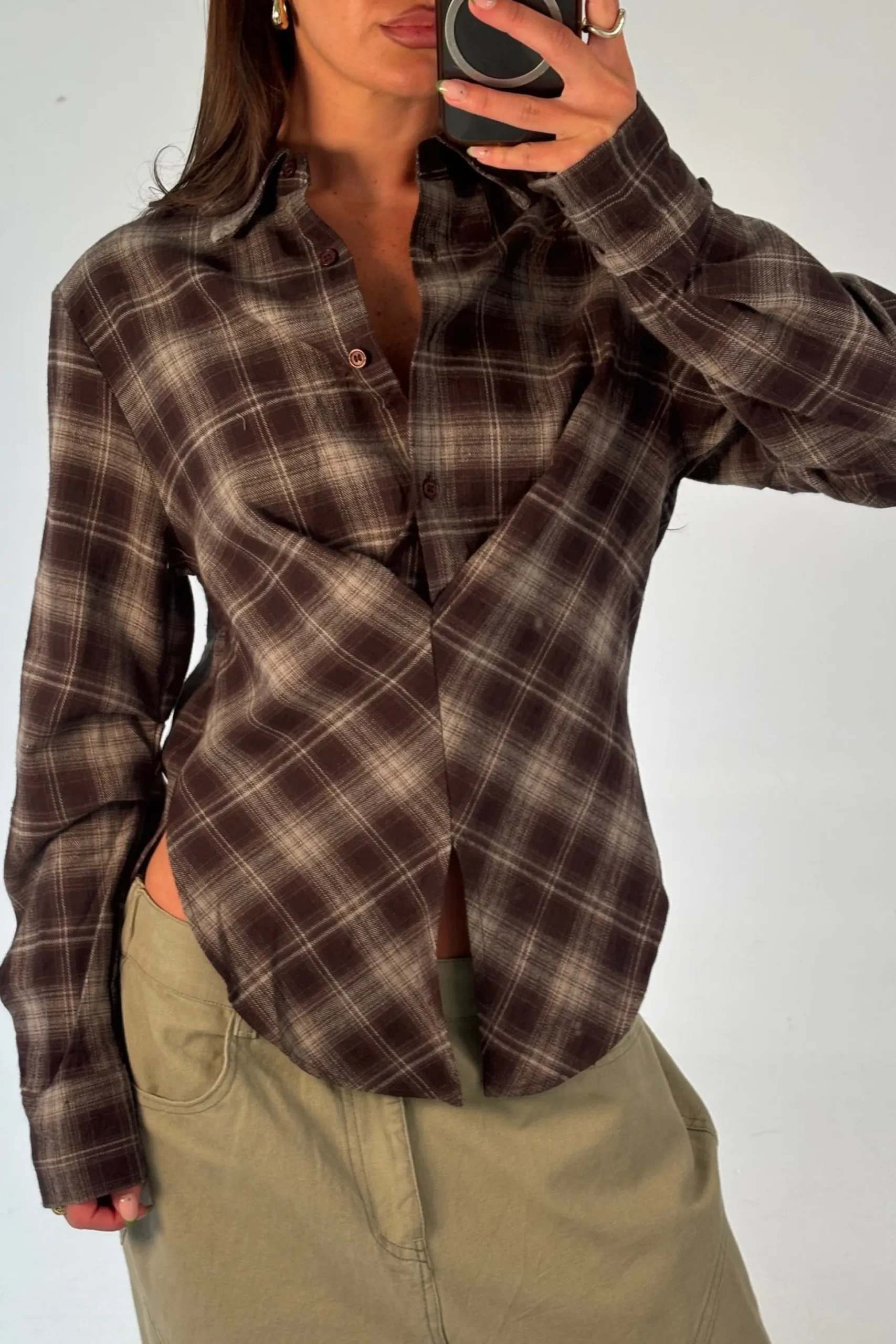 Leah Shirt Dark Grey