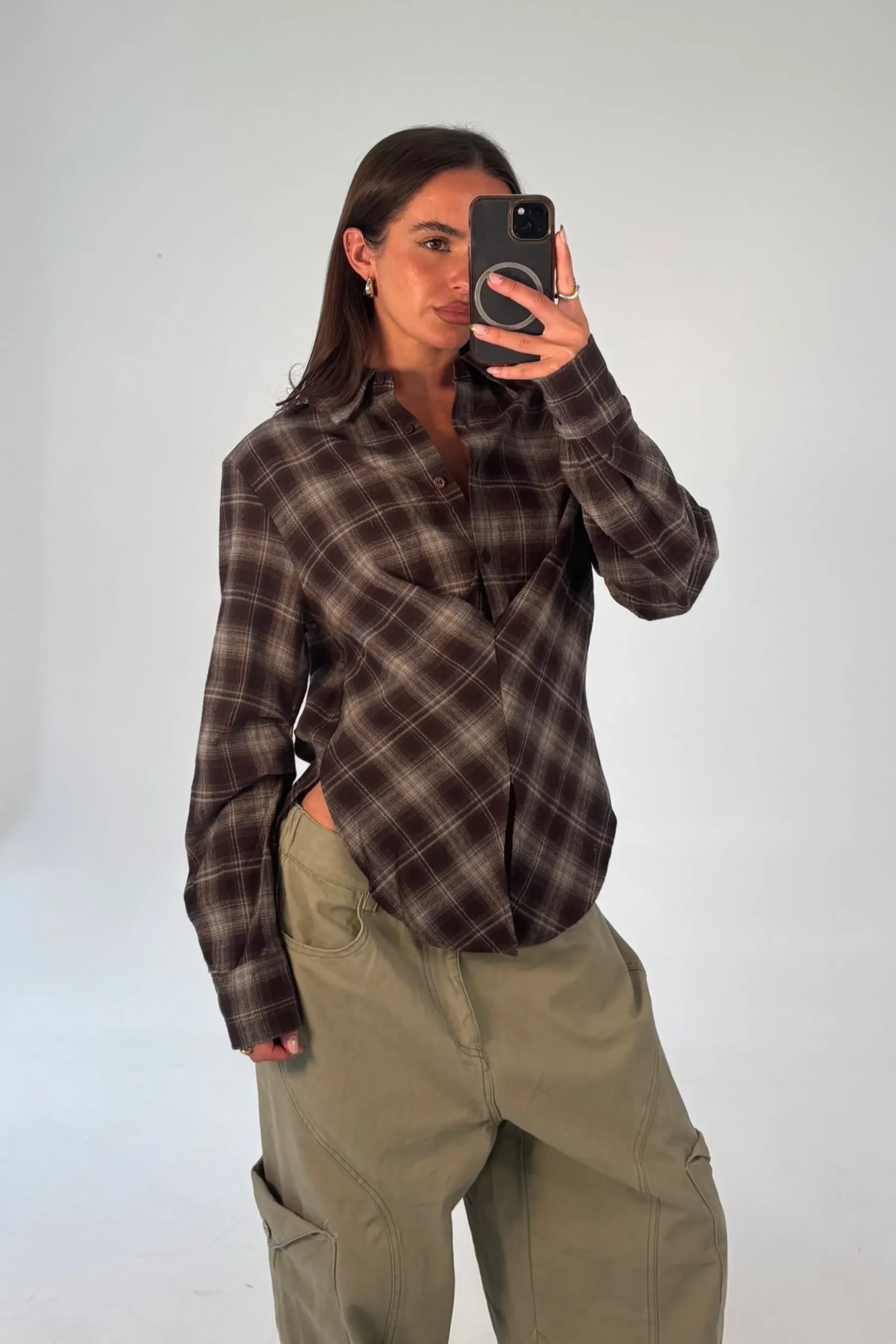 Leah Shirt Dark Grey