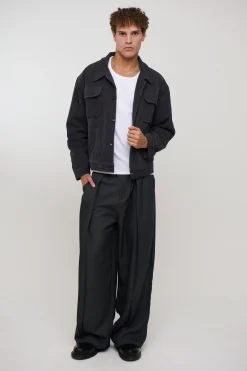 Levi Soft Cord Jacket Dark Grey