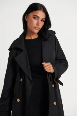Lia Trench Black