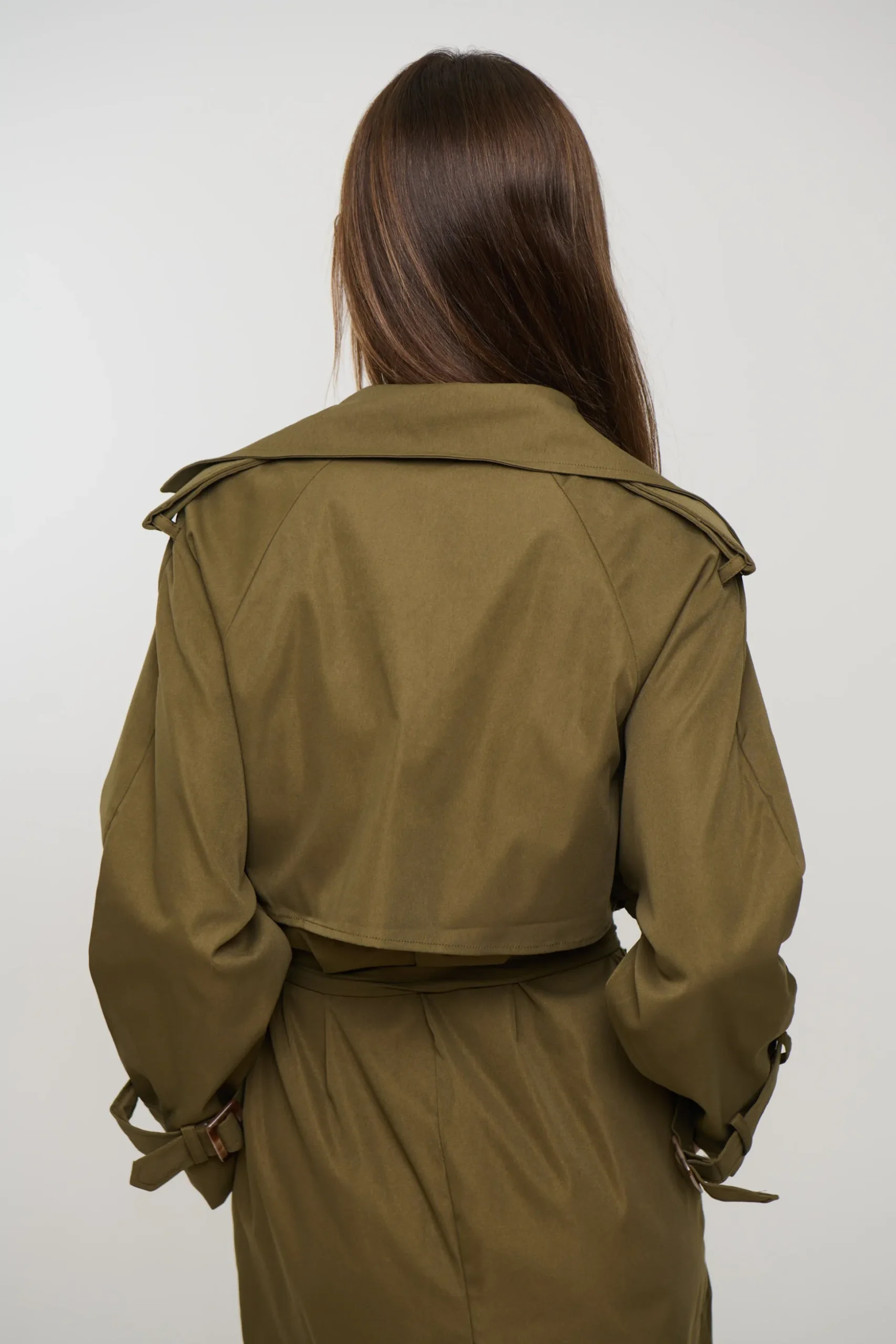 Lia Trench Olive