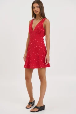 Liza Mini Dress Cherry
