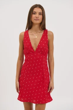 Liza Mini Dress Cherry