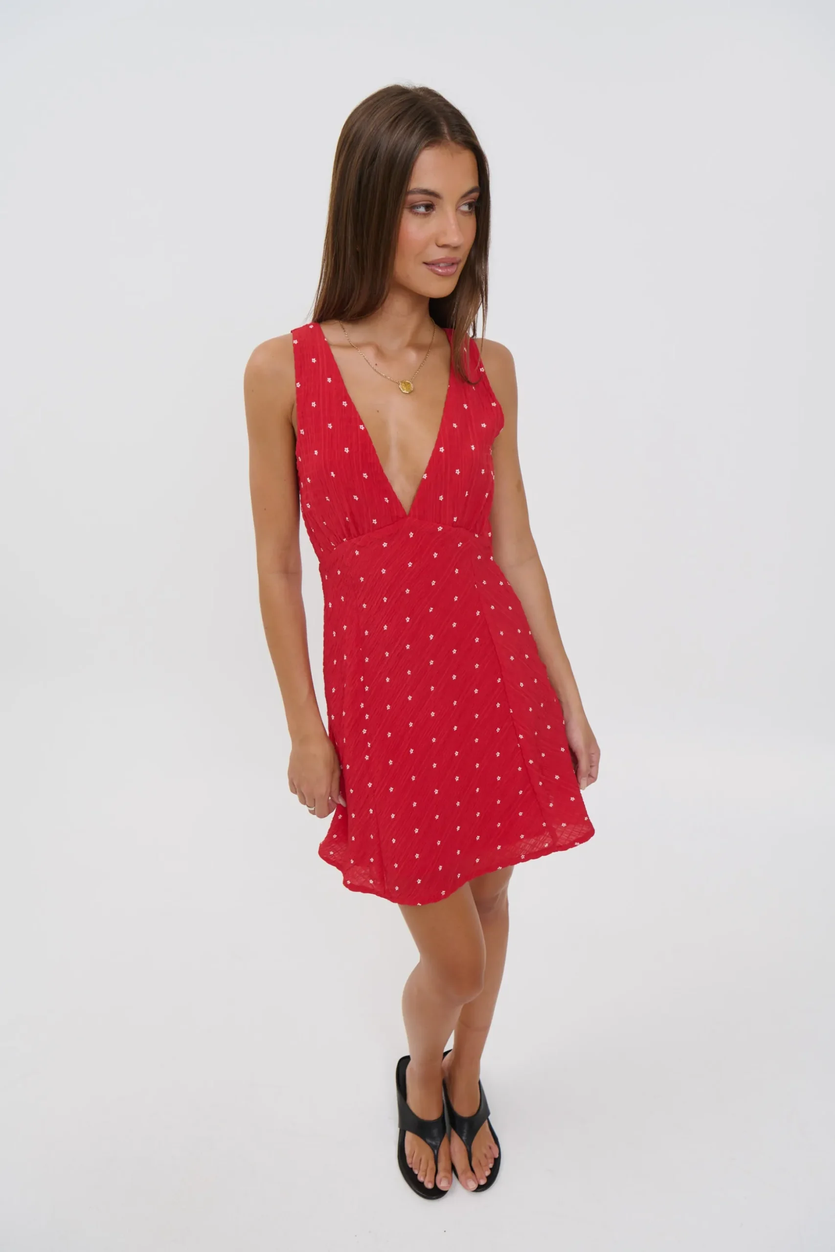 Liza Mini Dress Cherry