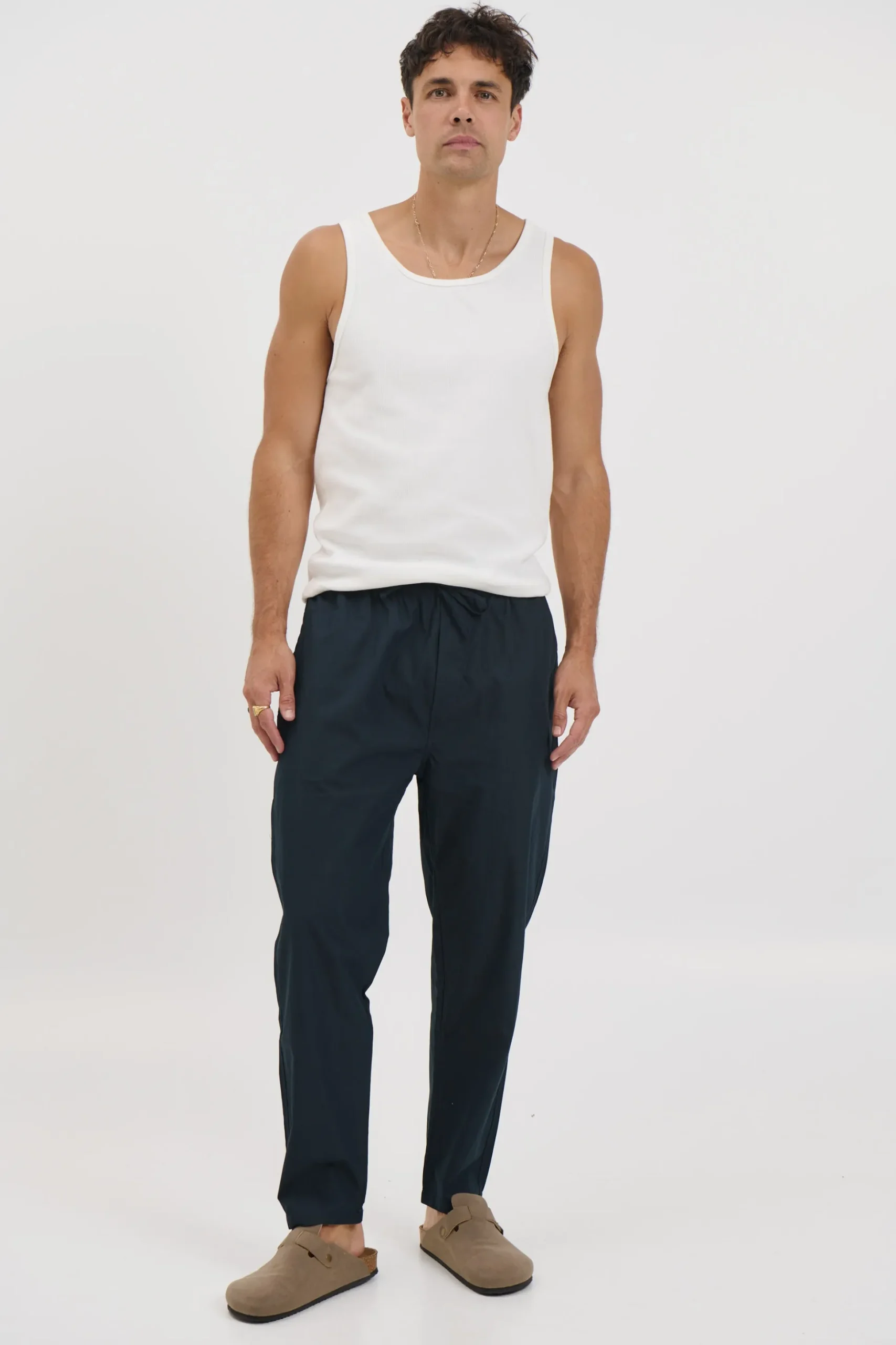 Locky Straight Pant Navy