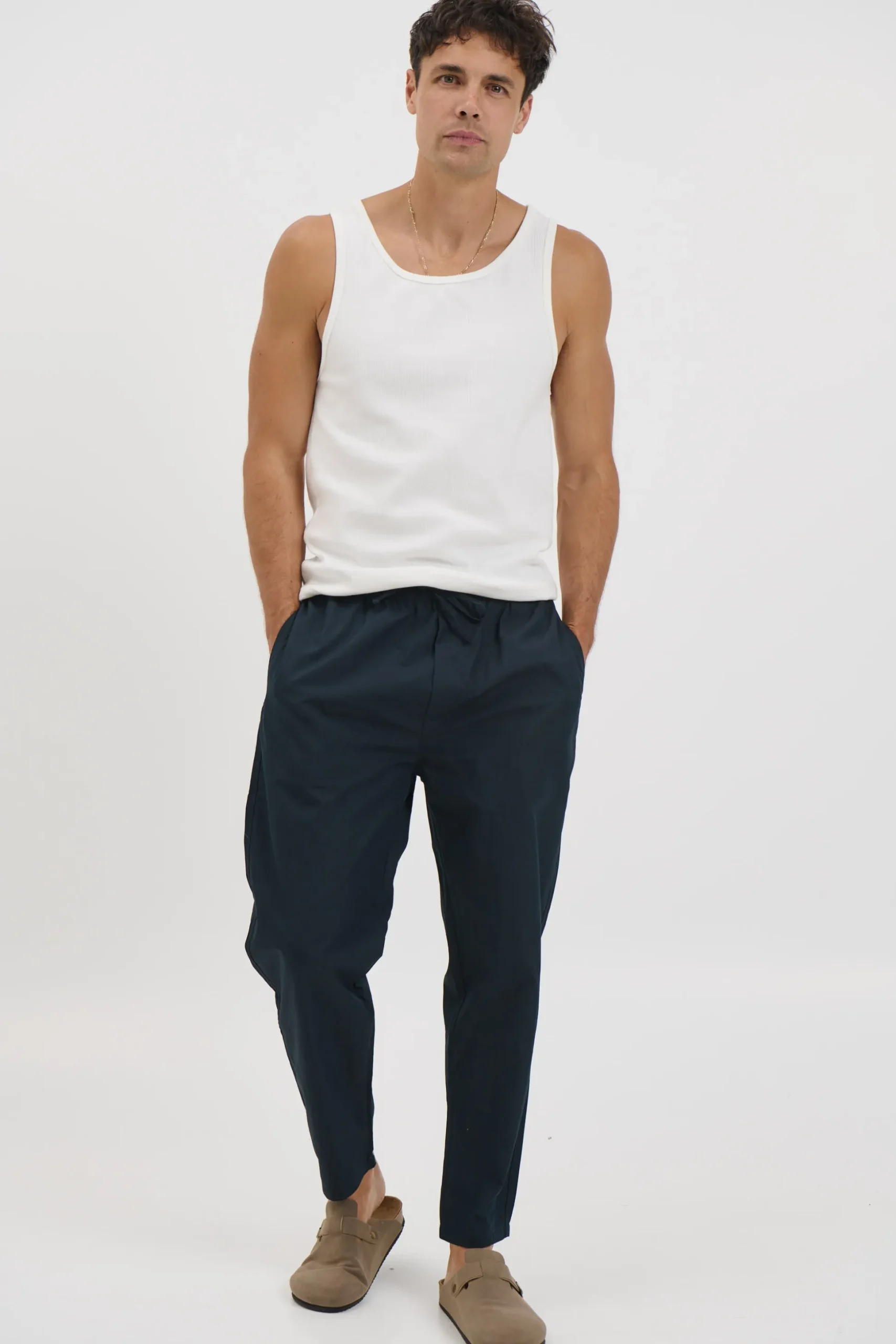 Locky Straight Pant Navy