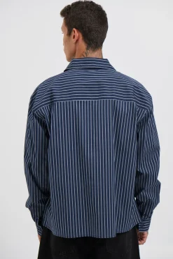 Long Sleeve Box Shirt Navy