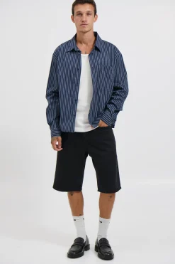 Long Sleeve Box Shirt Navy