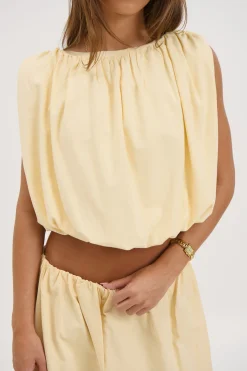 Louisa Bubble Top Lemon
