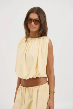 Louisa Bubble Top Lemon