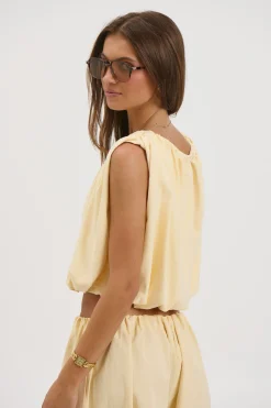 Louisa Bubble Top Lemon