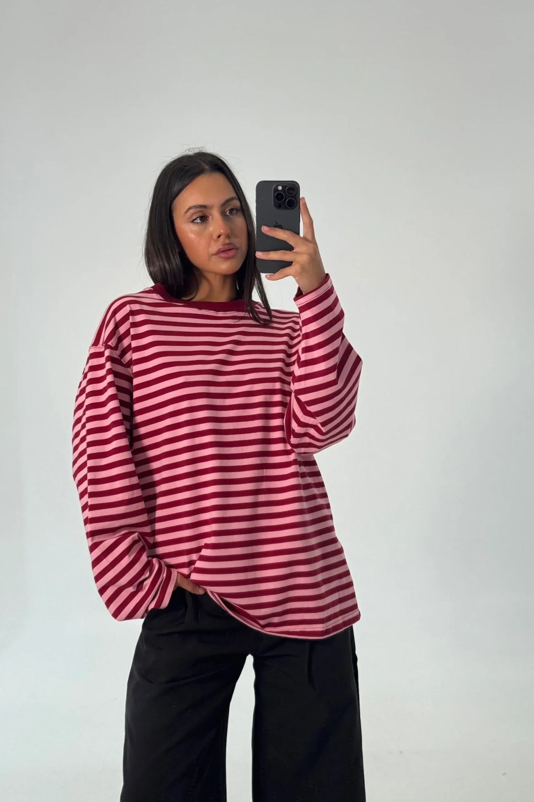 Madi Long Sleeve Strawberry