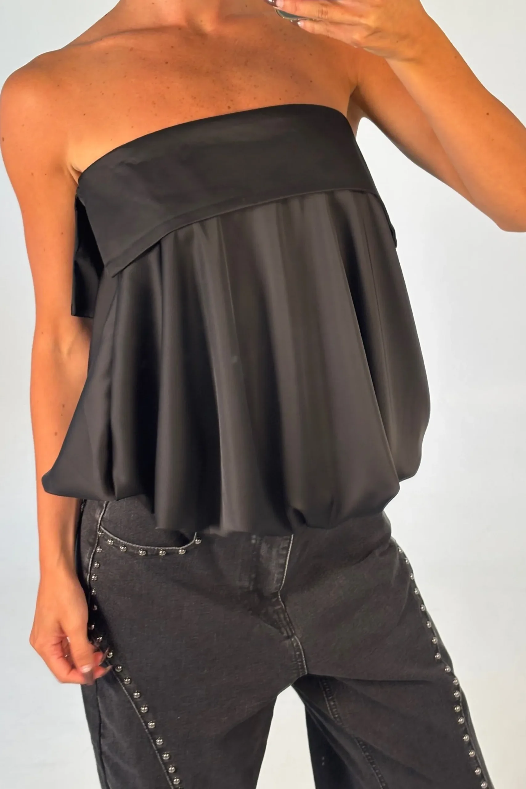 Makenzie Strapless Top Black