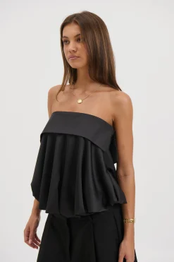Makenzie Strapless Top Black
