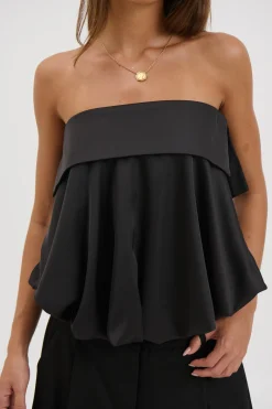 Makenzie Strapless Top Black