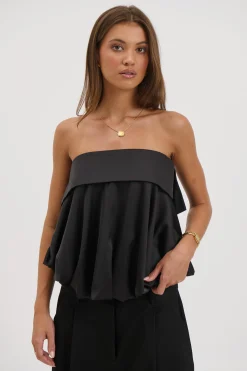 Makenzie Strapless Top Black