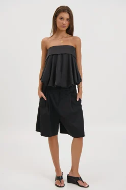 Makenzie Strapless Top Black