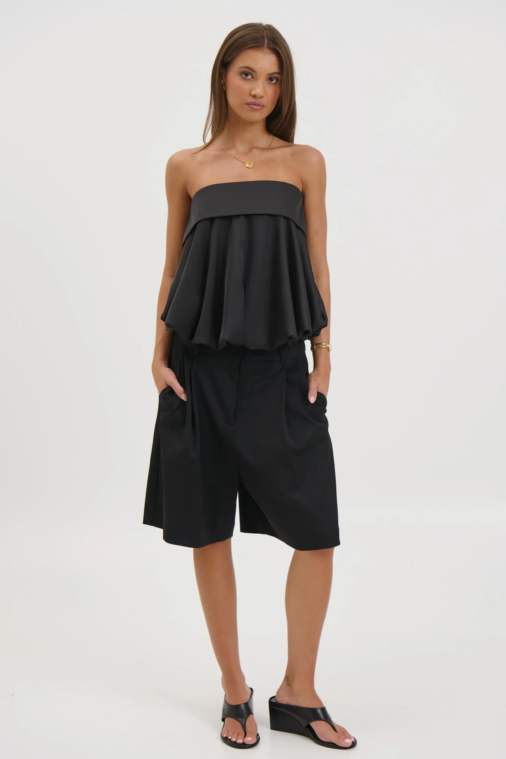 Makenzie Strapless Top Black