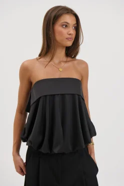 Makenzie Strapless Top Black