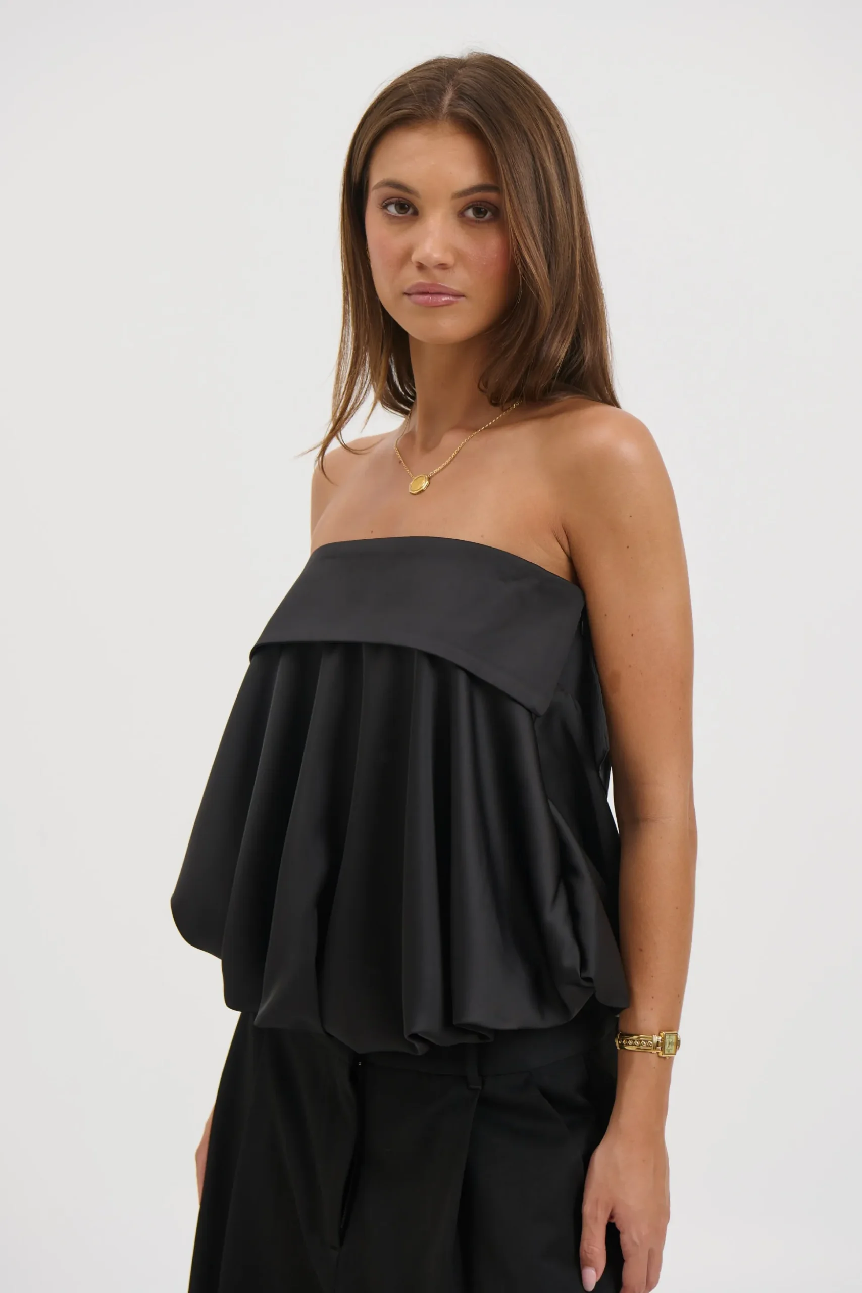 Makenzie Strapless Top Black