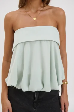 Makenzie Strapless Top Mint