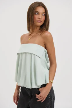 Makenzie Strapless Top Mint