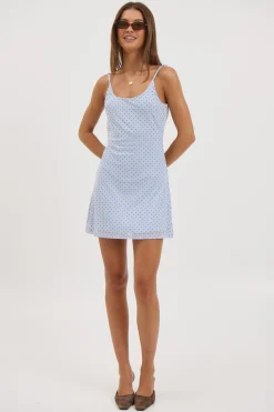 Malia Mini Dress Baby Blue