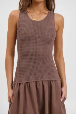 Malibu Maxi Dress Chocolate