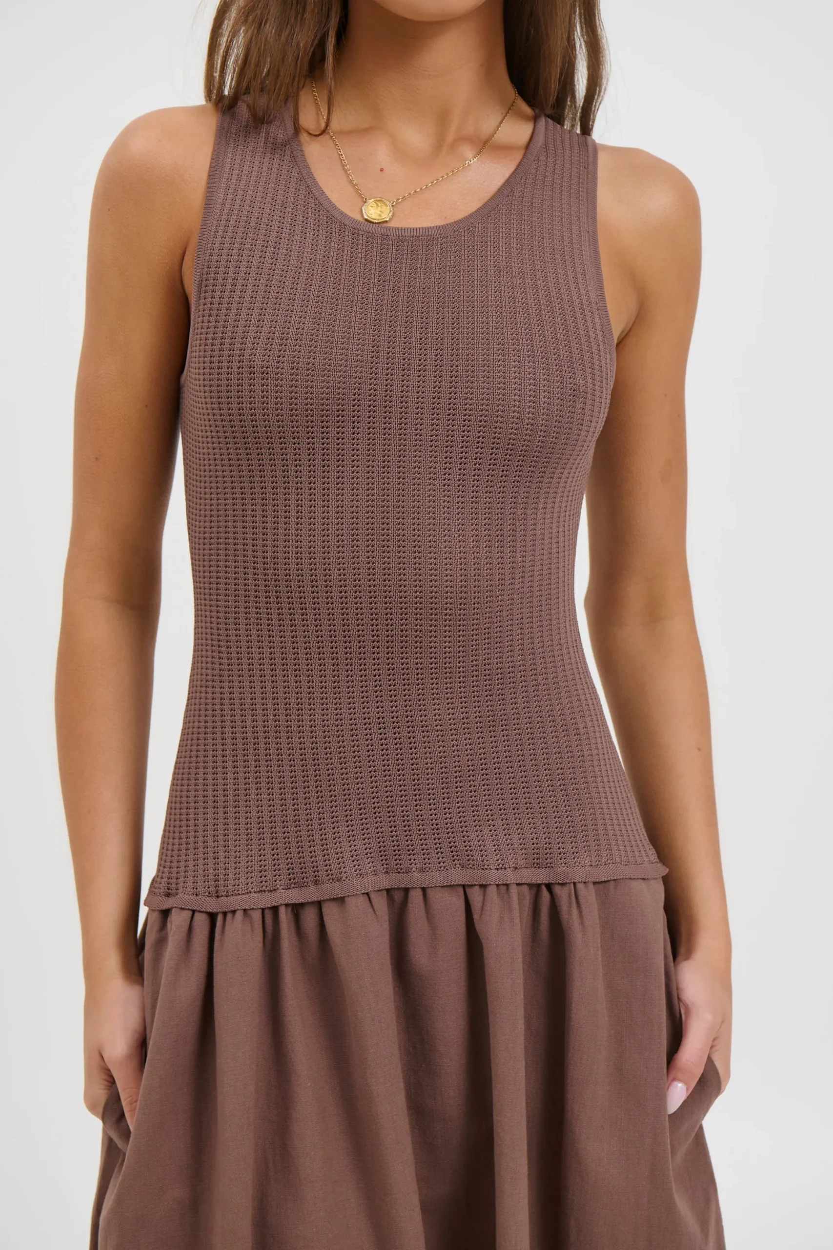 Malibu Maxi Dress Chocolate