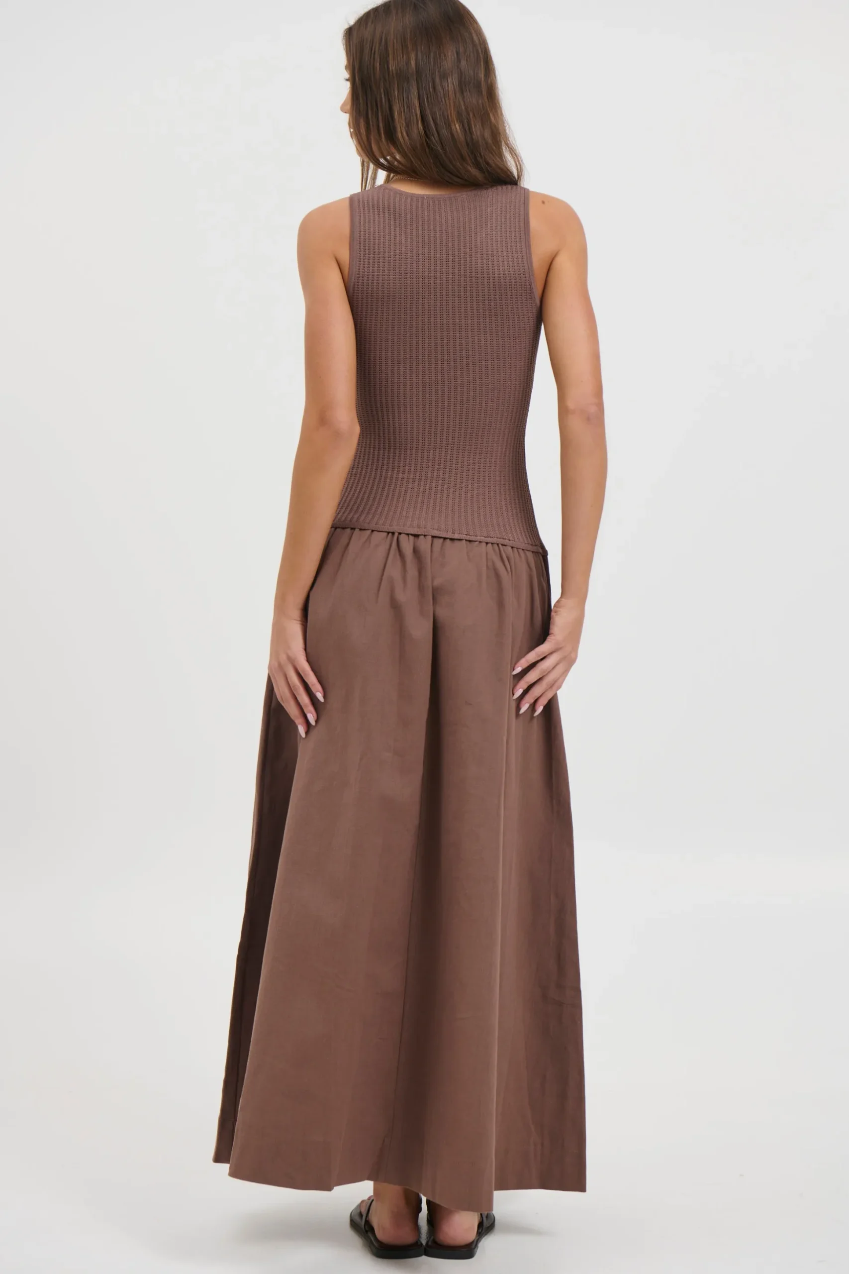 Malibu Maxi Dress Chocolate