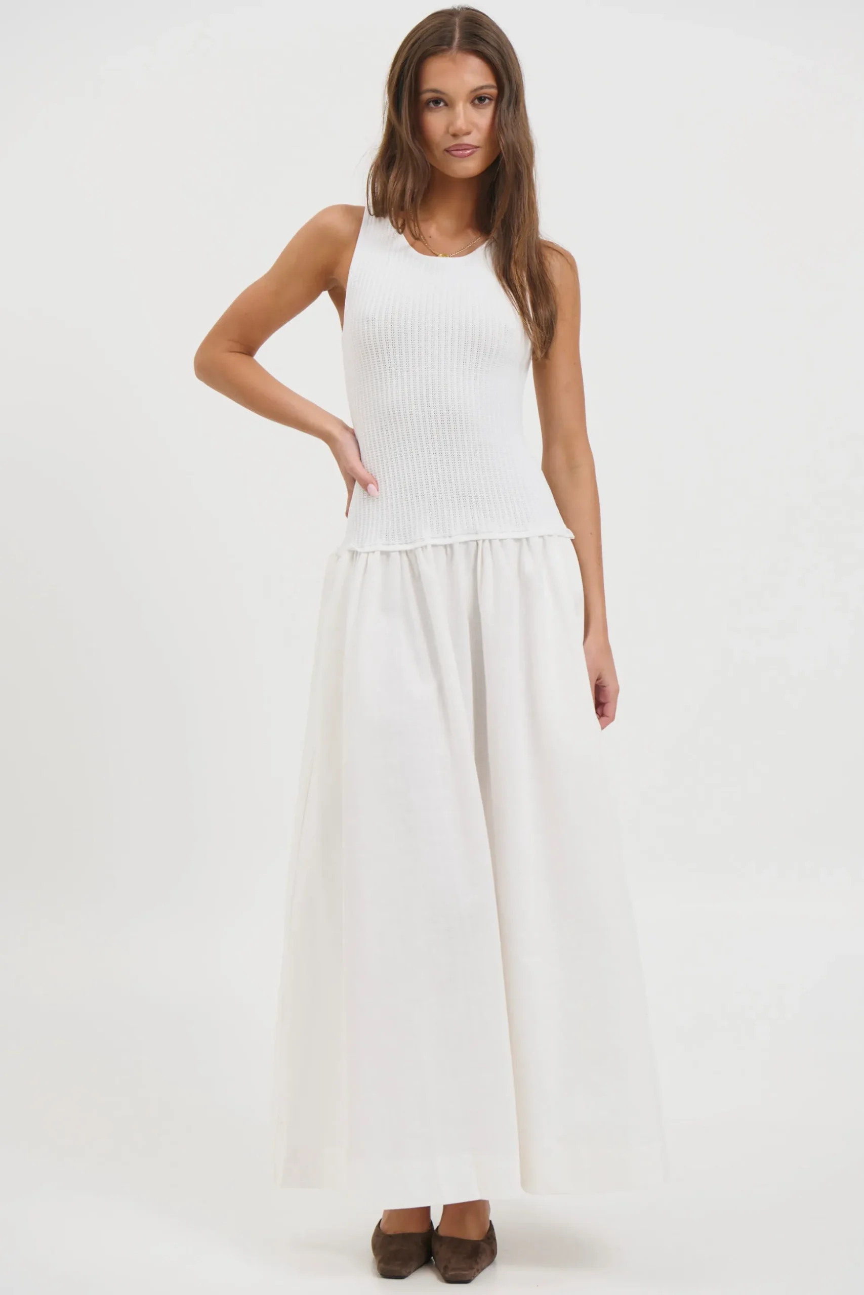 Malibu Maxi Dress White