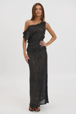 Manni Midi Skirt Black