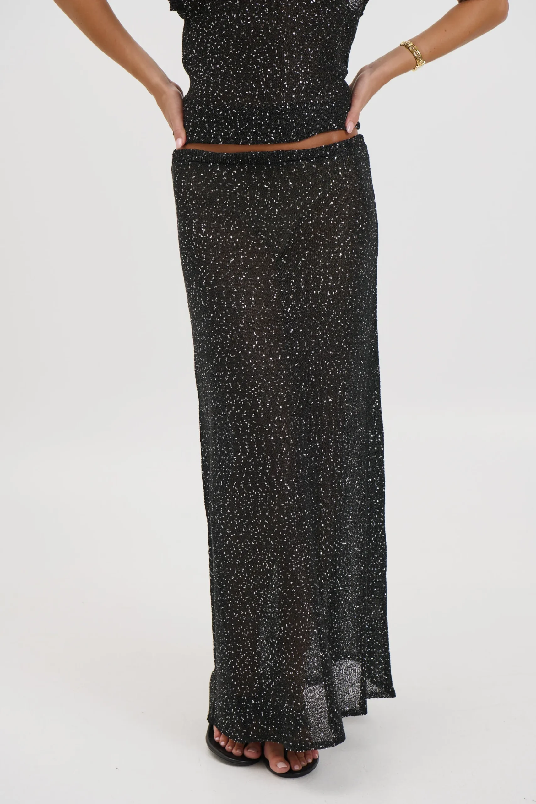 Manni Midi Skirt Black