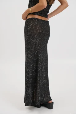 Manni Midi Skirt Black