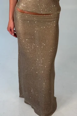 Manni Midi Skirt Gold