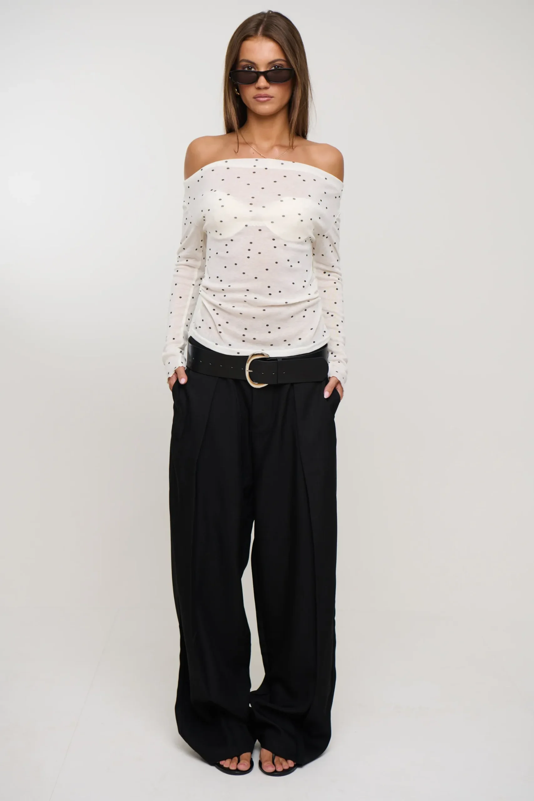 Mardy Sheer Top Ivory