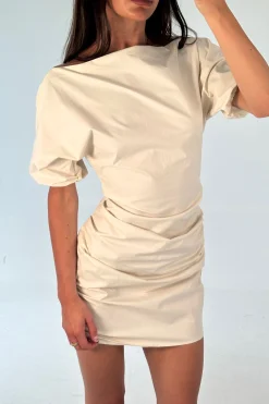 Margarita Mini Dress Beige