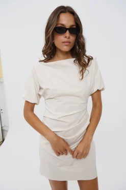 Margarita Mini Dress Beige