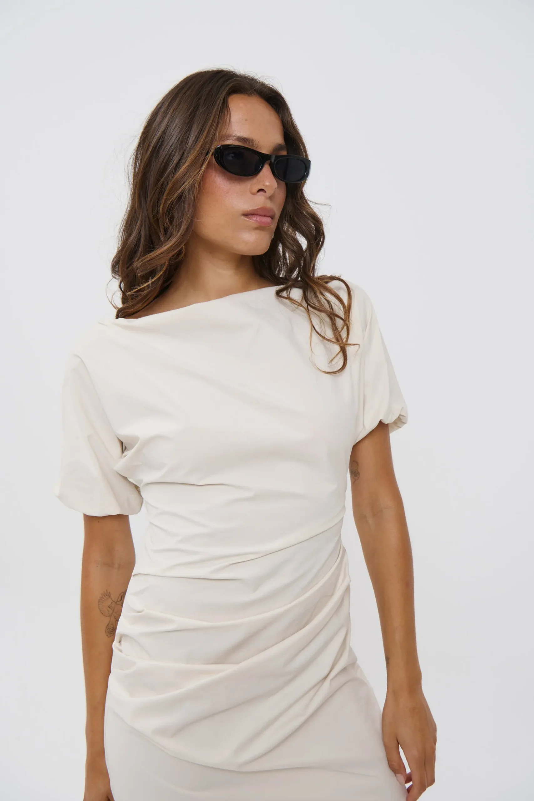 Margarita Mini Dress Beige