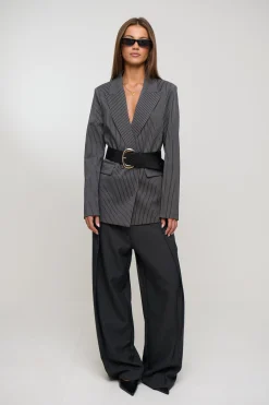 Maya Blazer Dark Grey