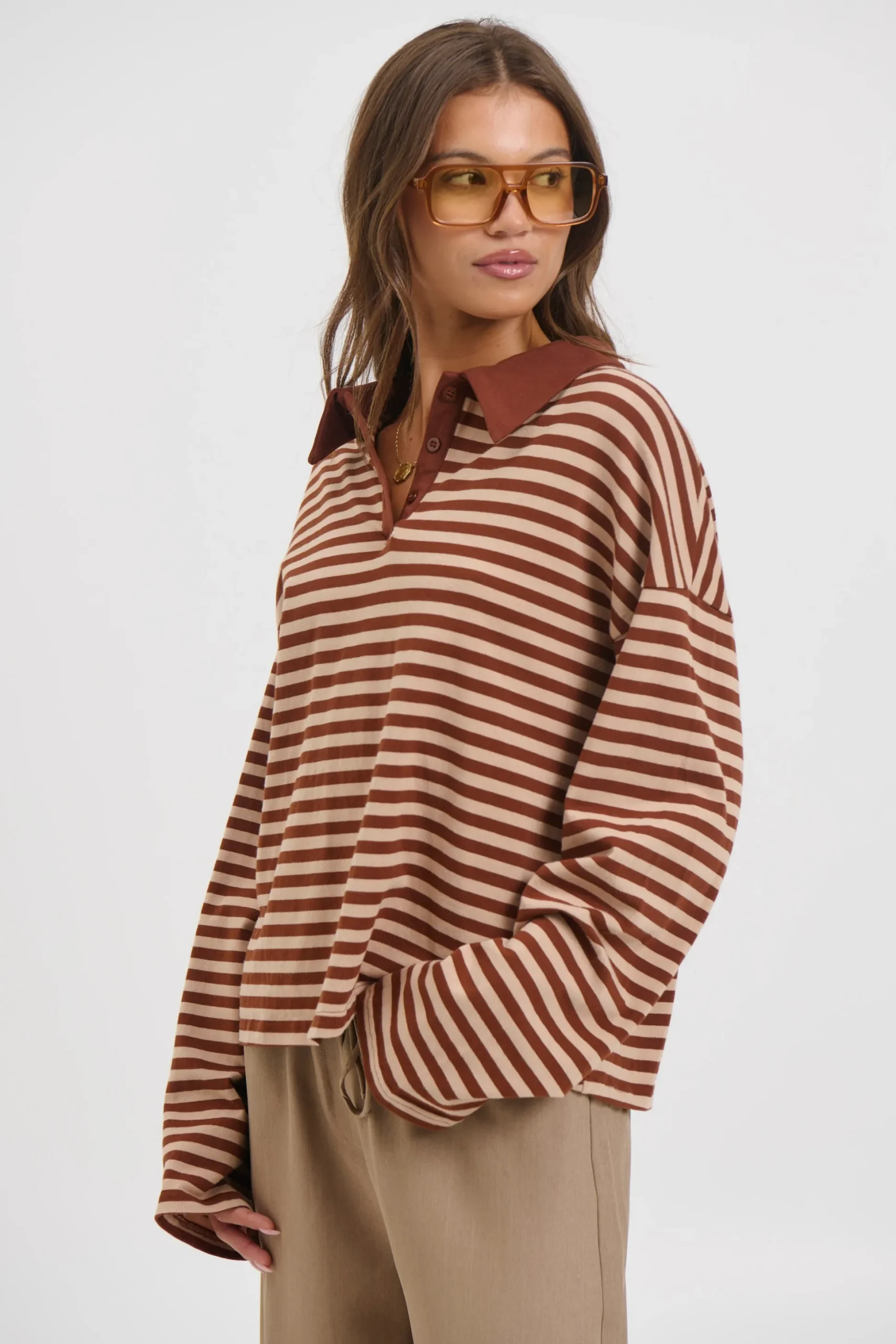Megan Long Sleeve Latte