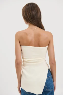 Melinda Strapless Top Cream